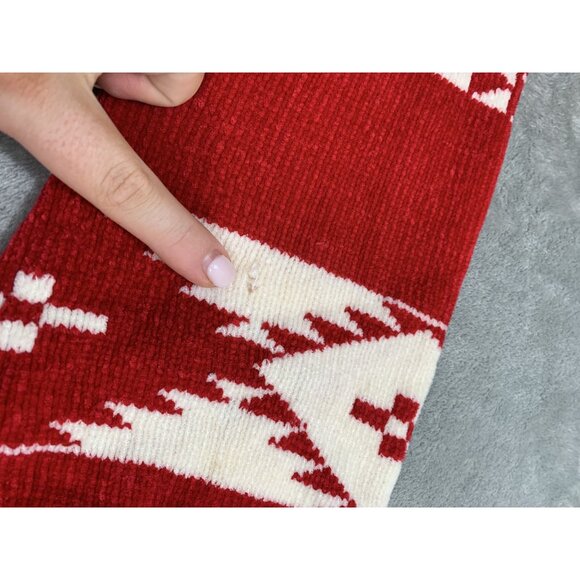 White Stag Ladies Medium Red Classic Ugly Christmas Sweater W Geometric Patterns - Picture 8 of 10